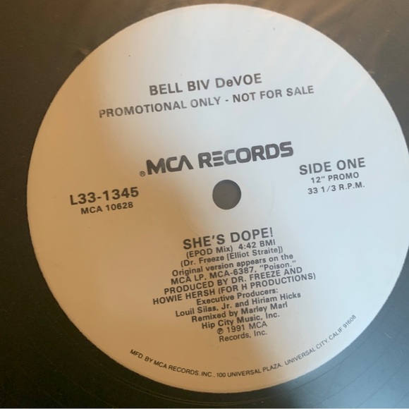 Bell Biv Devoe She'S Dope & This Is Not Goodbye SINGLE Vinyl Record Album - Picture 3 of 11